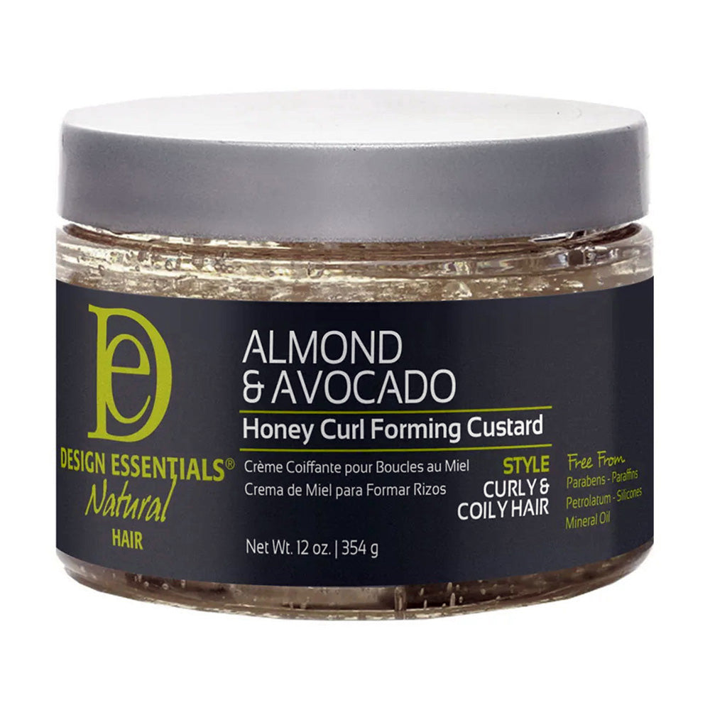 Design Essential Almond & Avocado Honey Curl Forming Custard 12Oz(354g)